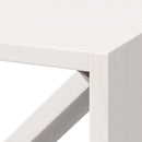 vidaXL Borágas 2 pcs Fehér 62 x 25 x 62 cm Tömör fenyőfa