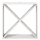 vidaXL Borágas 2 pcs Fehér 62 x 25 x 62 cm Tömör fenyőfa