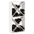 vidaXL Borágas 2 pcs Fehér 62 x 25 x 62 cm Tömör fenyőfa