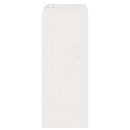 vidaXL Borágas 2 pcs Fehér 62 x 25 x 62 cm Tömör fenyőfa