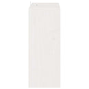 vidaXL Borágas 2 pcs Fehér 62 x 25 x 62 cm Tömör fenyőfa