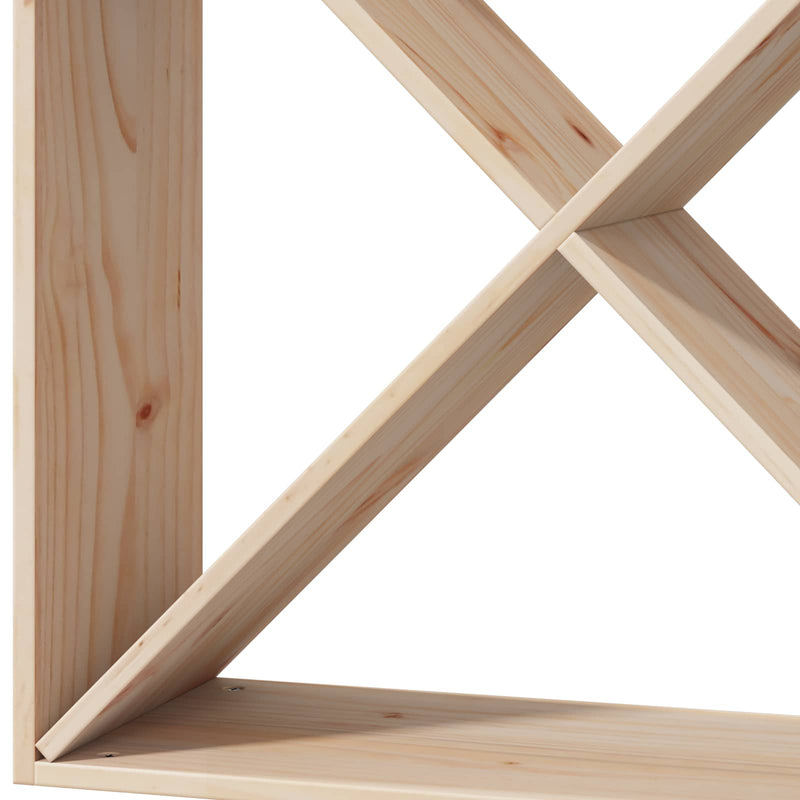 vidaXL Borágas 4 pcs Természetes 62 x 25 x 62 cm Tömör fenyőfa