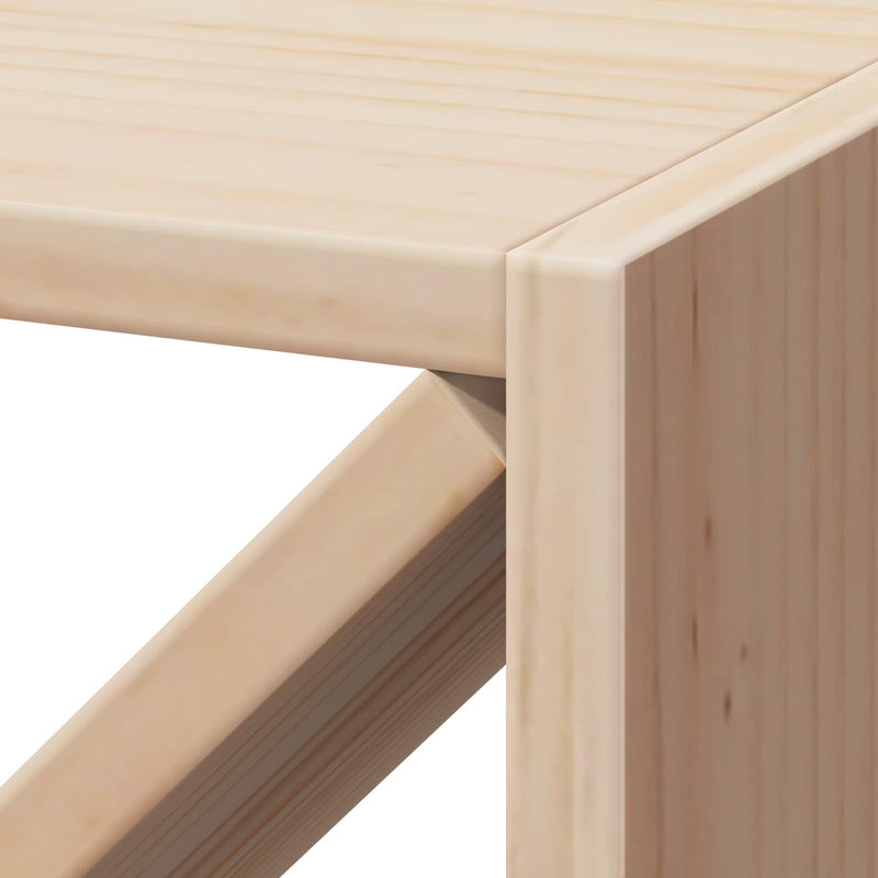 vidaXL Borágas 4 pcs Természetes 62 x 25 x 62 cm Tömör fenyőfa