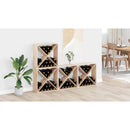 vidaXL Borágas 4 pcs Természetes 62 x 25 x 62 cm Tömör fenyőfa