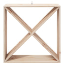 vidaXL Borágas 4 pcs Természetes 62 x 25 x 62 cm Tömör fenyőfa