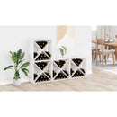 vidaXL Borágas 4 pcs Fehér 62 x 25 x 62 cm Tömör fenyőfa