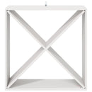 vidaXL Borágas 4 pcs Fehér 62 x 25 x 62 cm Tömör fenyőfa