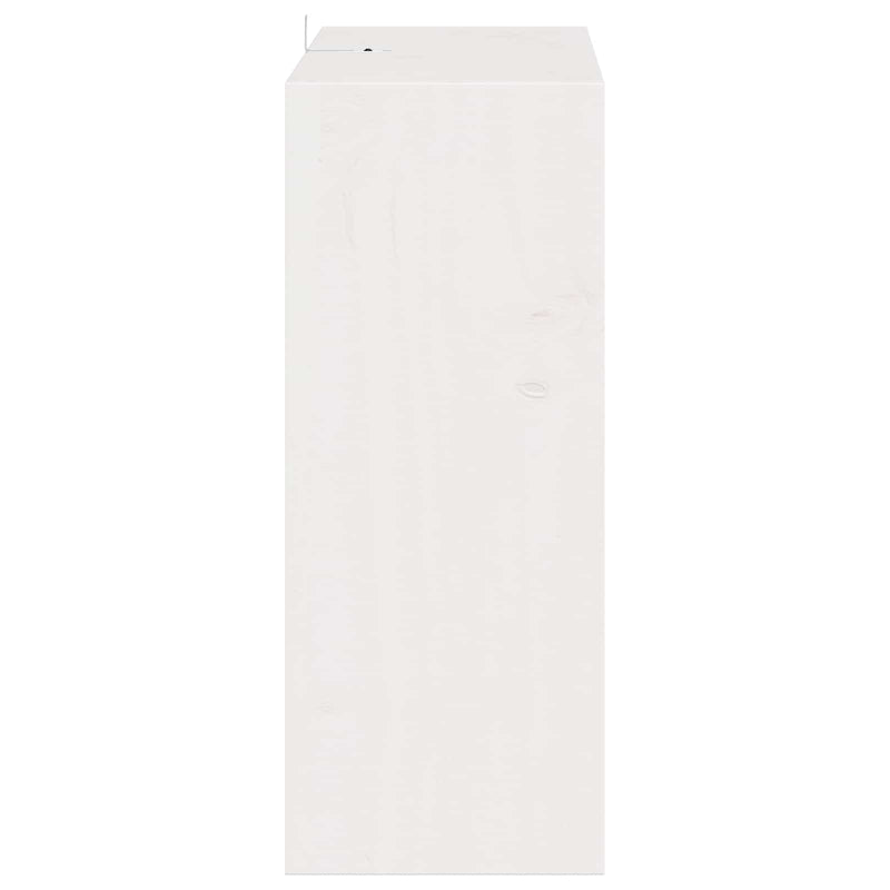 vidaXL Borágas 4 pcs Fehér 62 x 25 x 62 cm Tömör fenyőfa