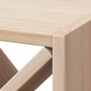 vidaXL Borágas 2 pcs Természetes 62 x 25 x 62 cm Tömör fenyőfa