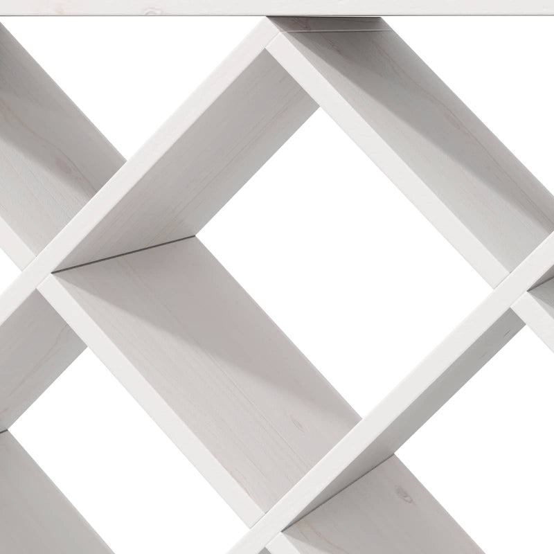 vidaXL Borágas 2 pcs Fehér 62 x 25 x 62 cm Tömör fenyőfa