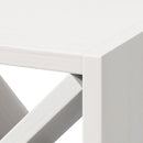 vidaXL Borágas 2 pcs Fehér 62 x 25 x 62 cm Tömör fenyőfa