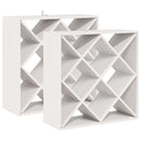 vidaXL Borágas 2 pcs Fehér 62 x 25 x 62 cm Tömör fenyőfa