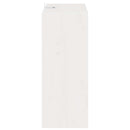 vidaXL Borágas 2 pcs Fehér 62 x 25 x 62 cm Tömör fenyőfa