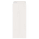 vidaXL Borágas 2 pcs Fehér 62 x 25 x 62 cm Tömör fenyőfa
