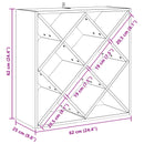 vidaXL Borágas 2 pcs Fehér 62 x 25 x 62 cm Tömör fenyőfa