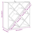 vidaXL Borágas 2 pcs Fehér 62 x 25 x 62 cm Tömör fenyőfa
