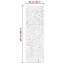 vidaXL Közepes szálú, puha és mosható szőnyeg HUARTE Barna 250 x 80 cm