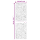vidaXL Közepes szálú, puha és mosható szőnyeg HUARTE Krém 80 x 300 cm