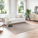 vidaXL Területszőnyegek Négyzet PALMERAS Bézs 240 x 240 cm Poliészter