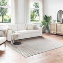 vidaXL Területszőnyegek Négyzet PALMERAS Krém 240 x 240 cm Poliészter