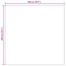 vidaXL Területszőnyegek LUGO Krém és Taupe 200 x 200 cm Poliészter