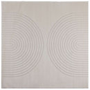 vidaXL Területszőnyegek Négyzet GALATI Krém 120 x 120 cm Poliészter
