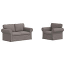 vidaXL Kanapé Szett 2 pcs Tópszínű 155 x 82 x 80 cm szövet