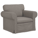 vidaXL Kanapé Szett 2 pcs Tópszínű 155 x 82 x 80 cm szövet