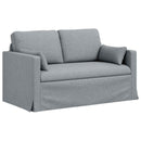 vidaXL Kanapé Szett 2 pcs Világosszürke 139 x 78 x 80 cm szövet