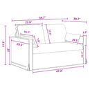 vidaXL Kanapé Szett 2 pcs Sötétszürke 139 x 78 x 80 cm szövet