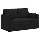 vidaXL Kanapé Szett 2 pcs Fekete 139 x 78 x 80 cm szövet