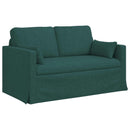 vidaXL Kanapé Szett 2 pcs Sötétzöld 139 x 78 x 80 cm szövet