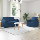 vidaXL Kanapé Szett 2 pcs Kék 139 x 78 x 80 cm szövet