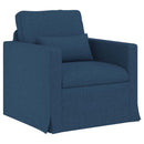 vidaXL Kanapé Szett 2 pcs Kék 139 x 78 x 80 cm szövet