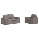 vidaXL Kanapé Szett 2 pcs Tópszínű 162 x 80 x 82 cm szövet