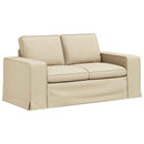 vidaXL Kanapé Szett 2 pcs Krém 162 x 80 x 82 cm szövet