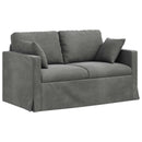 vidaXL Kanapé Szett 2 pcs Sötétszürke 138 x 78 x 80 cm Bársony
