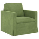 vidaXL Kanapé Szett 2 pcs Világos zöld 138 x 78 x 80 cm Bársony