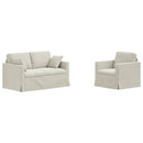 vidaXL Kanapé Szett 2 pcs Krém 138 x 78 x 80 cm Bársony