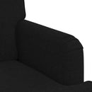 vidaXL Kanapé Szett 2 pcs Fekete 144 x 80 x 85 cm szövet