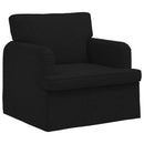 vidaXL Kanapé Szett 2 pcs Fekete 144 x 80 x 85 cm szövet