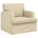vidaXL Kanapé Szett 2 pcs Krém 144 x 80 x 85 cm szövet