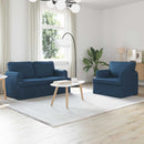 vidaXL Kanapé Szett 2 pcs Kék 144 x 80 x 85 cm szövet