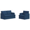 vidaXL Kanapé Szett 2 pcs Kék 144 x 80 x 85 cm szövet