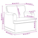 vidaXL Kanapé Szett 2 pcs Kék 144 x 80 x 85 cm szövet