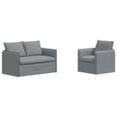 vidaXL Kanapé Szett 2 pcs Világosszürke 136 x 82 x 85 cm Szövet