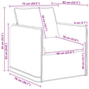 vidaXL Kanapé Szett 2 pcs Sötétzöld 136 x 82 x 85 cm Szövet