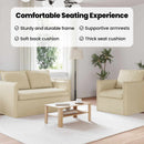vidaXL Kanapé Szett 2 pcs Krémszínű 136 x 82 x 85 cm Szövet