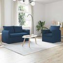 vidaXL Kanapé Szett 2 pcs Kék 136 x 82 x 85 cm Szövet
