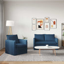 vidaXL Kanapé Szett 2 pcs Kék 136 x 82 x 85 cm Szövet